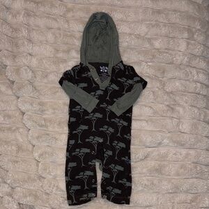 Kickee Pants Bamboo Long Sleeve Hoodie Romper